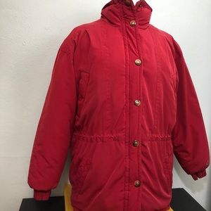Gerry Goose Down Winter Coat Jacket Small Ruby Red